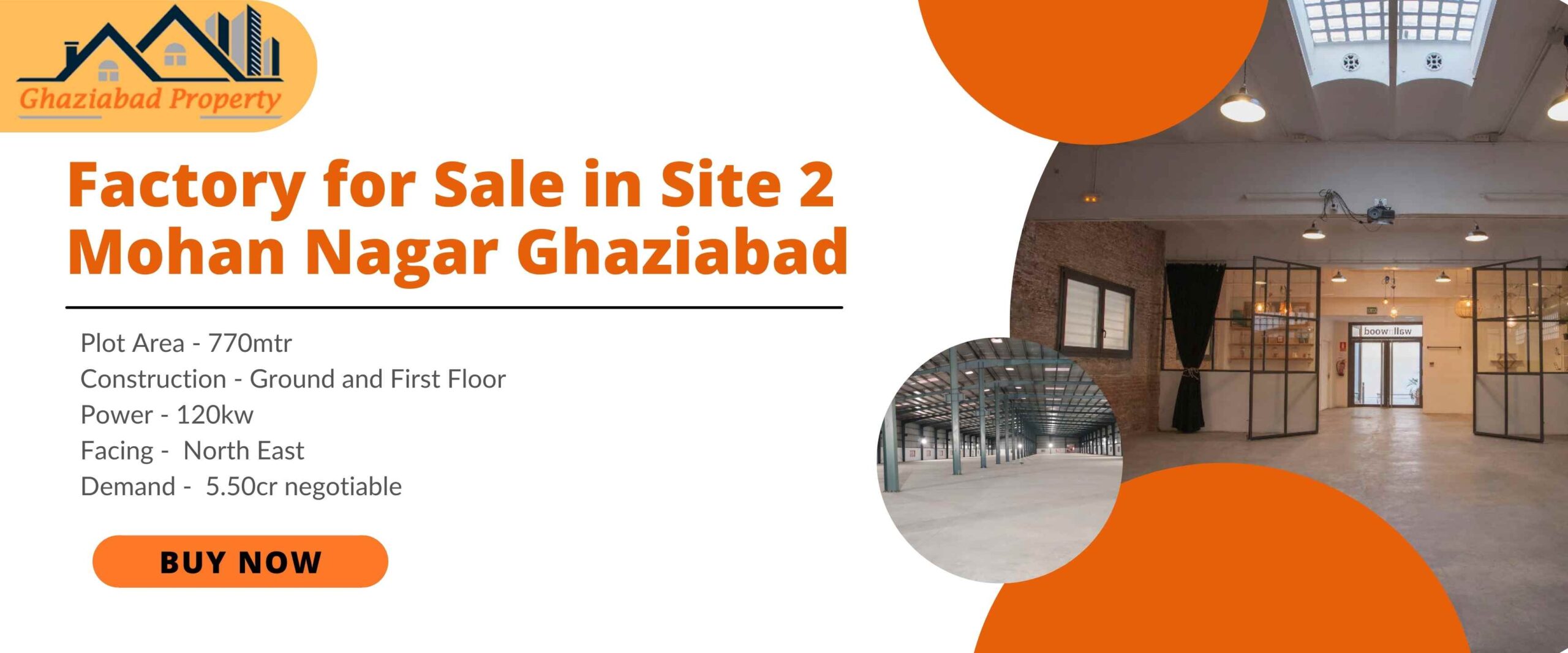 Commercial Property for Sale – Factory for Sale in Site 2 Mohan Nagar Ghaziabad